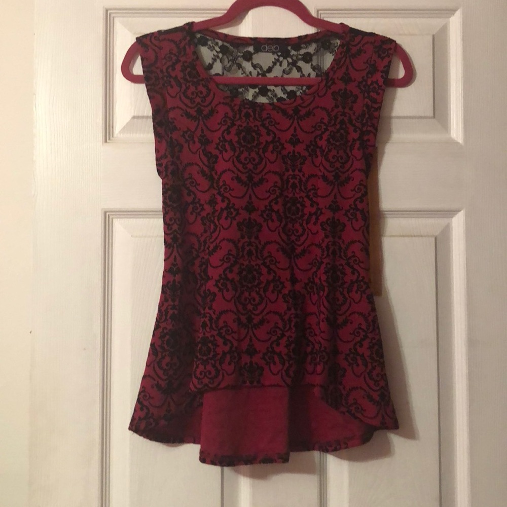 High Front Low Back Thick Sleeved Tank Top